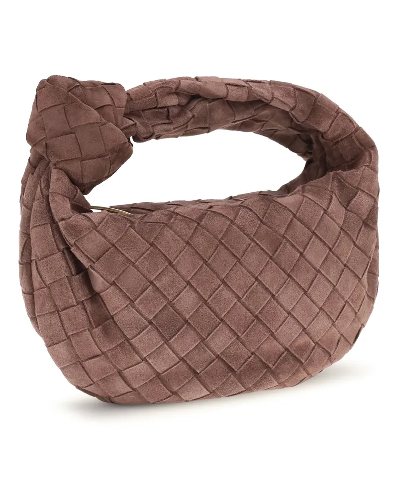 Bottega Veneta Women's Mini Handbag Jodie Deep Mahogany-Gold Calf Leather Handbags Mahogany/gold Hand Bags Brown