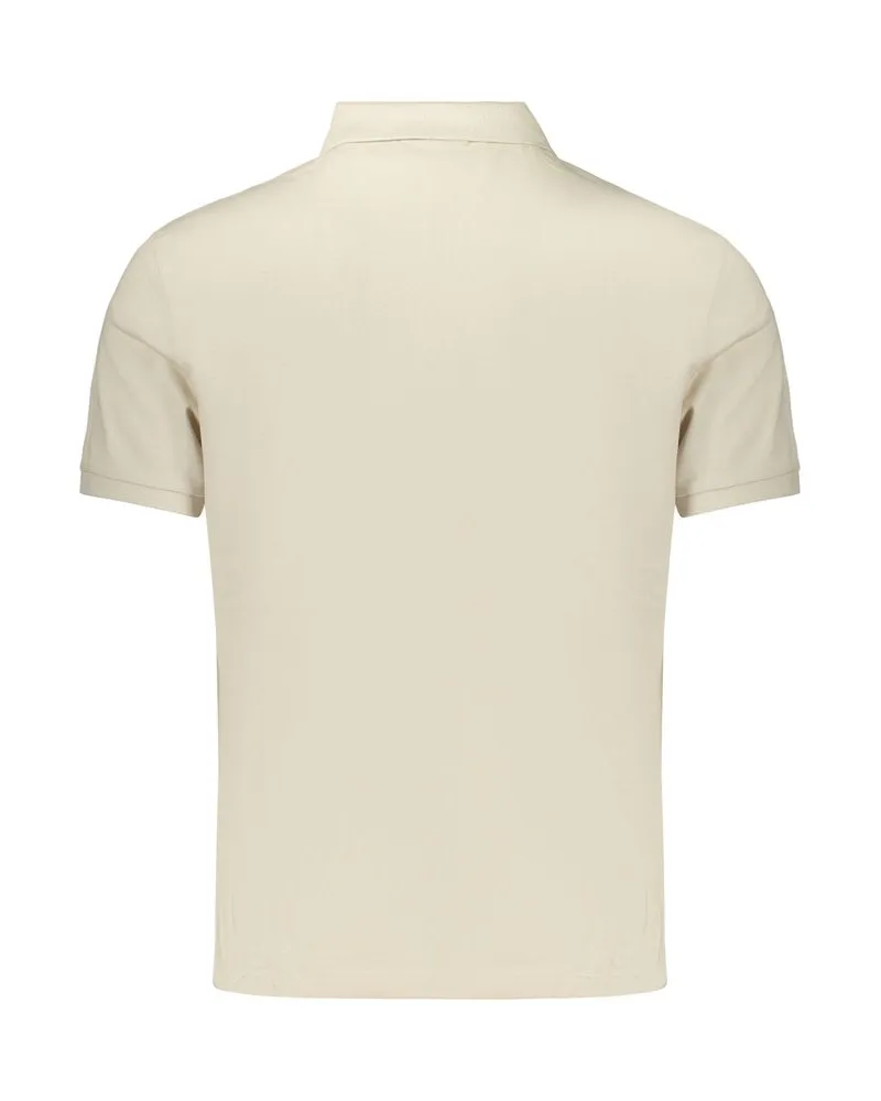 Calvin Klein Cotton Polo Shirt — Beige Beige
