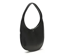 Women's Swipe Medium Shoulder Bag Black Calf Leather Bos Taurus