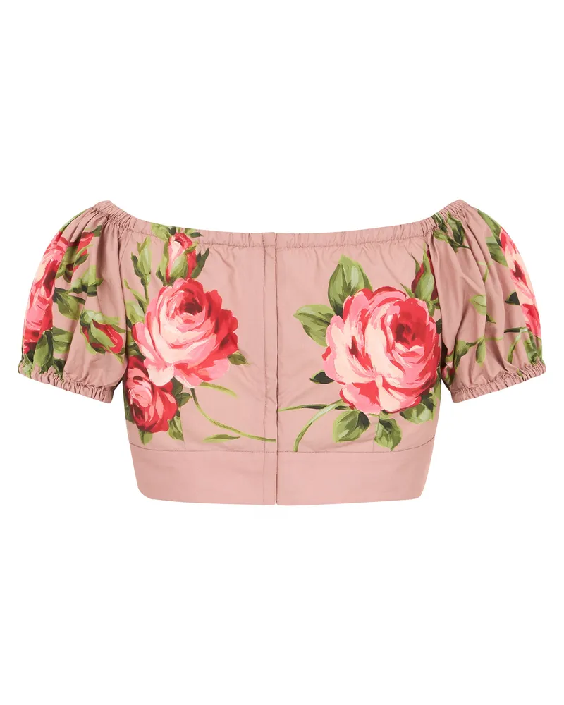 Dolce & Gabbana Women's Crop Top Cotton Pink Pink