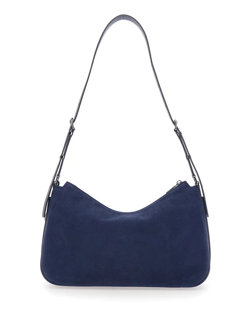 Michael Kors Women's Shoulder Bag Nolita Medium Blue Suede Cow Leather Blue