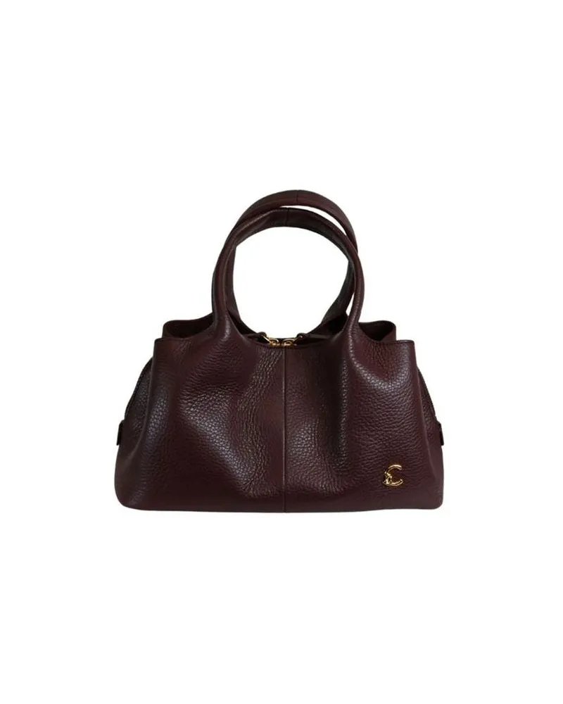 Coccinelle Women's Top Handle Bag Berry Bovine Leather - Top-Handle-Bags Purple