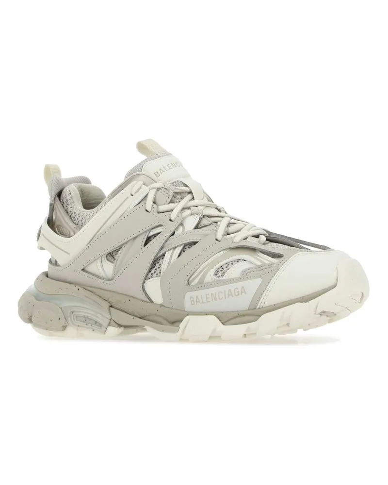 Balenciaga Women's Dove Grey Synthetic Leather And Fabric Sneakers 9697 Beige