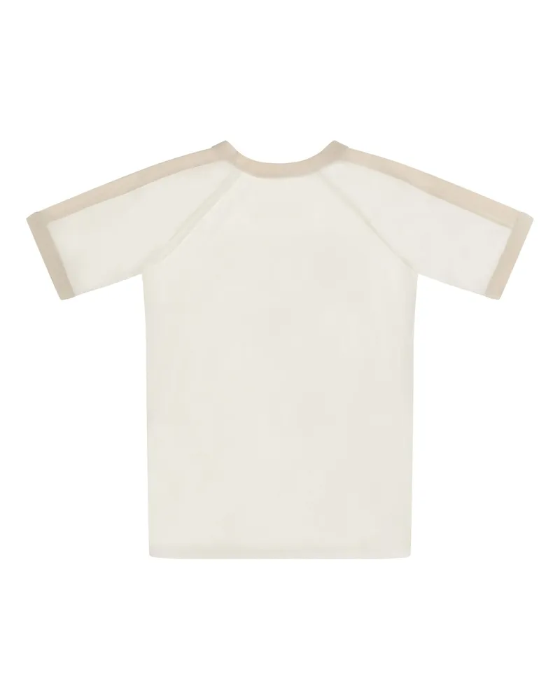 Gucci Logo-Embroidered T-Shirt — White White