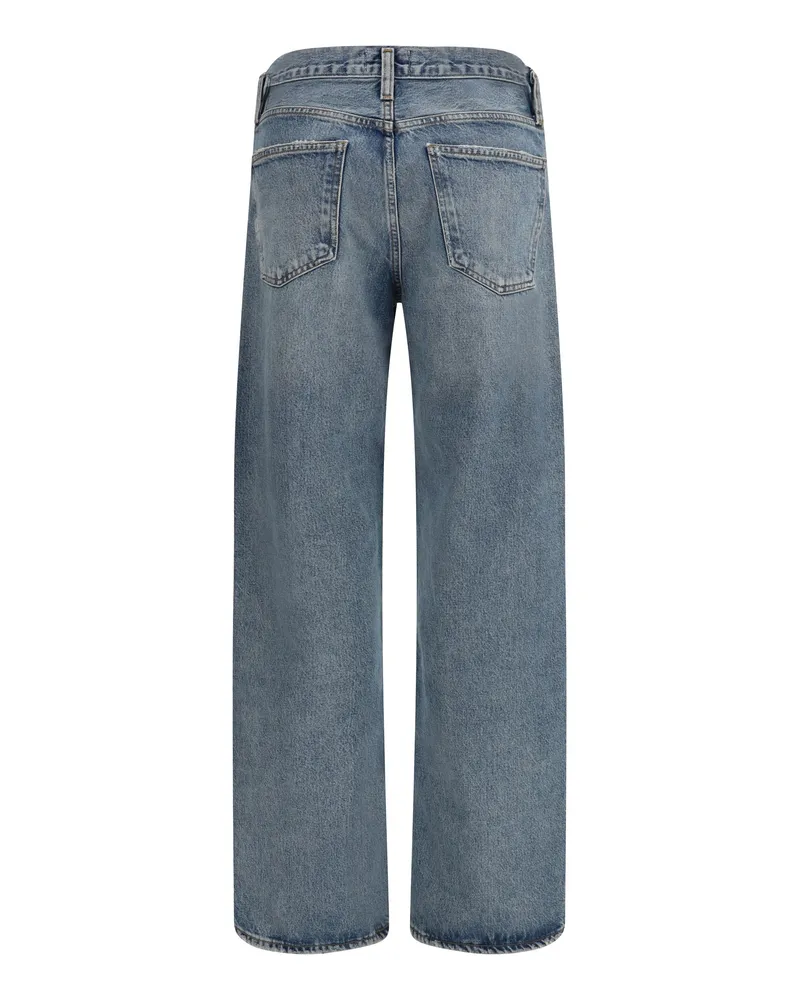 AGOLDE Women's Arc Criss Cross Jeans Conclusn Cotton Blue