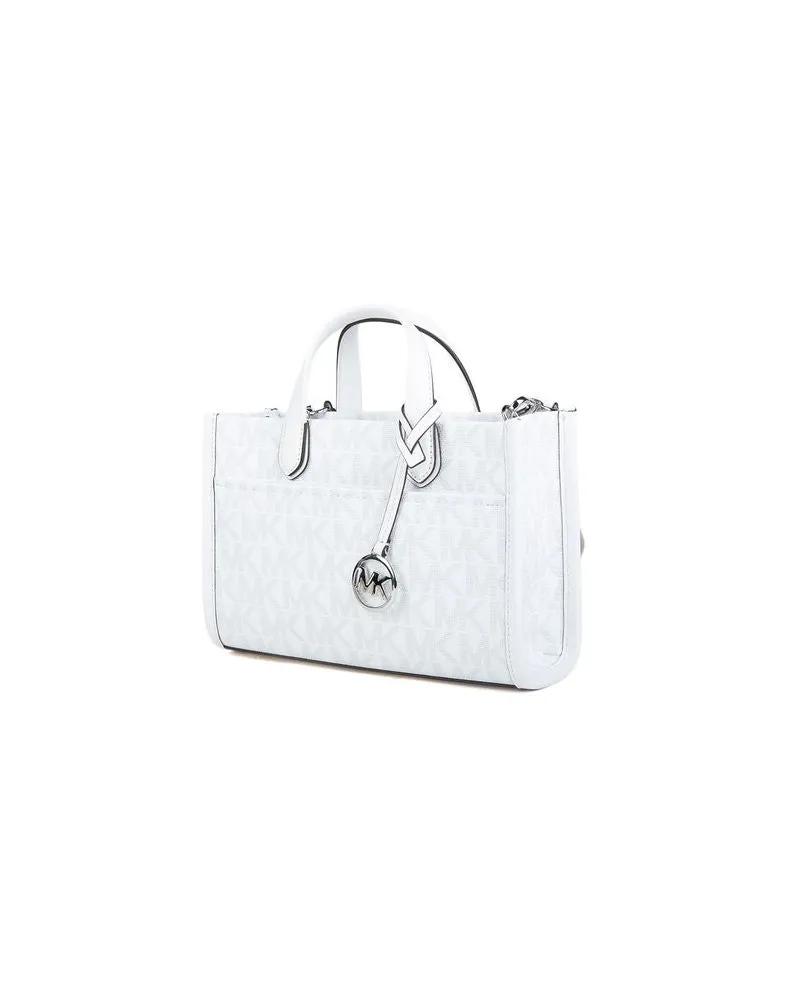 Michael Kors Women's Tote Bag Optic White 89.coated Canvas - Tote-Bags White