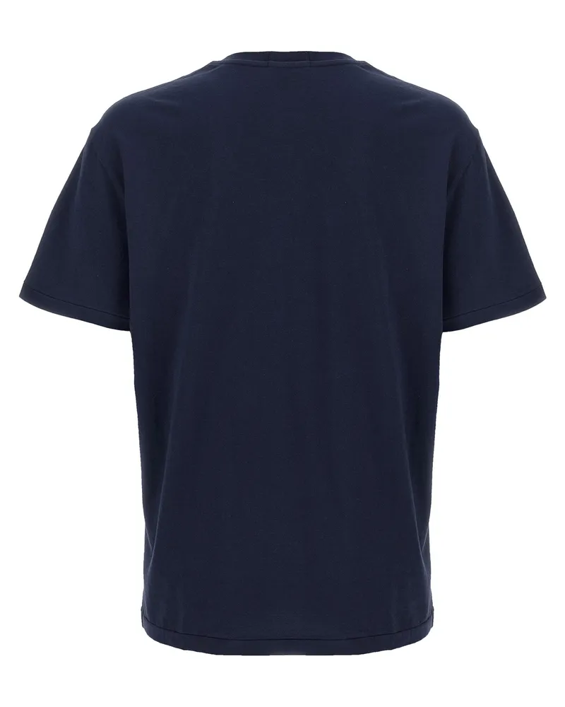 Ralph Lauren Logo-Embroidered T-Shirt — Navy Navy