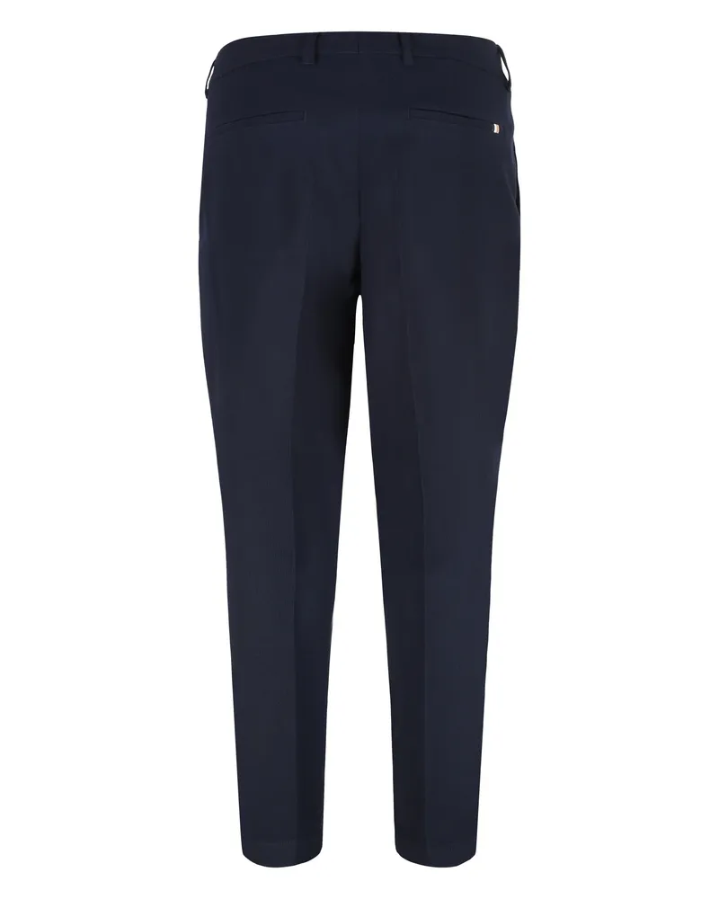 HUGO BOSS Men's Trousers Dark Blue Wool Virgin Chinos Dark