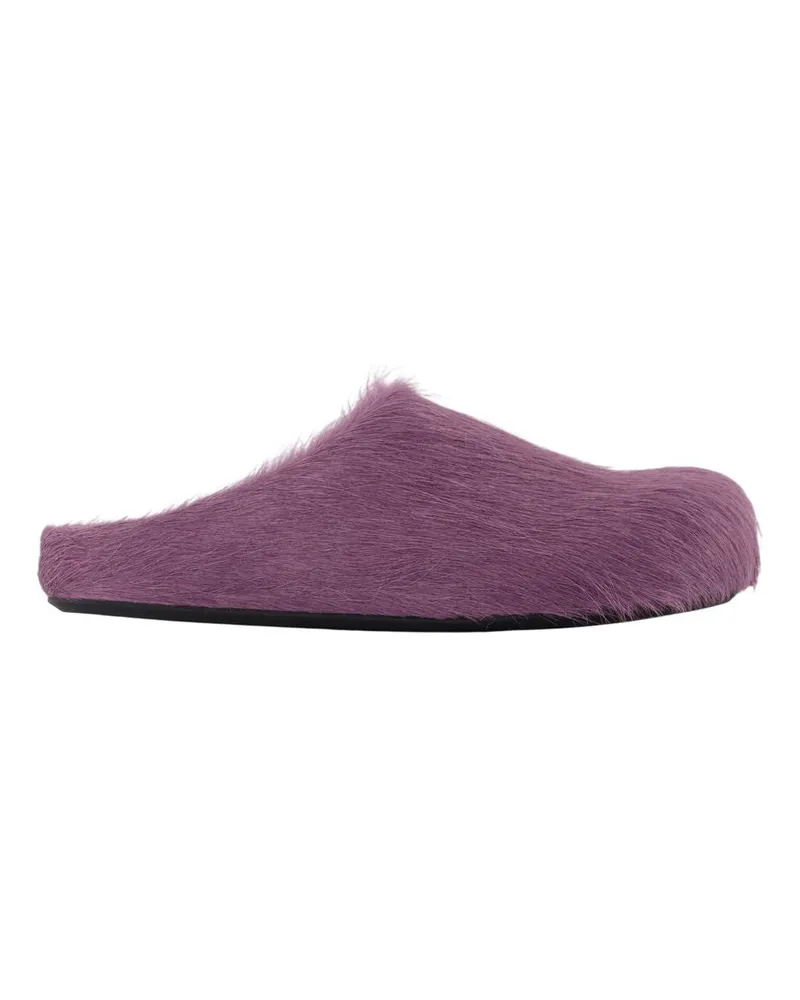 Marni Women's Fussbett Slipper Purple Calfskin Purple