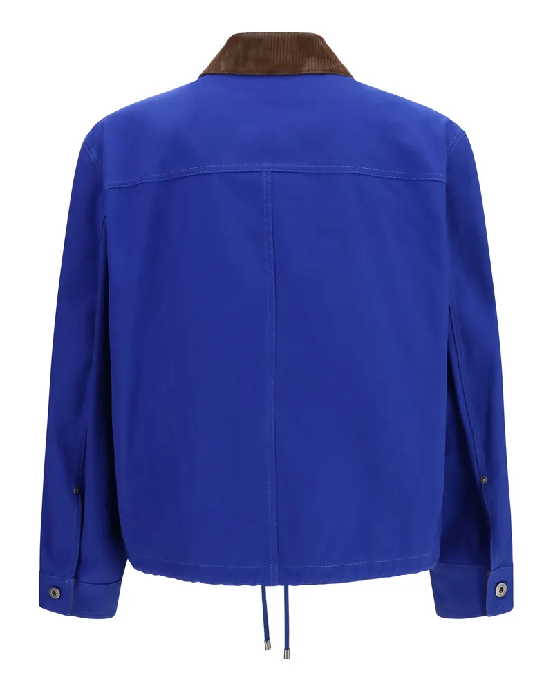 Loewe Cotton Workwear Jacket — Blue 