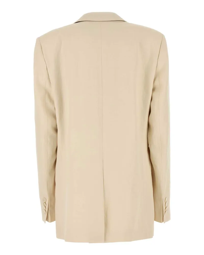 Stella McCartney Women's Ivory Viscose Blend Blazer Buttermilk Giacche E Gilet Jacket Beige