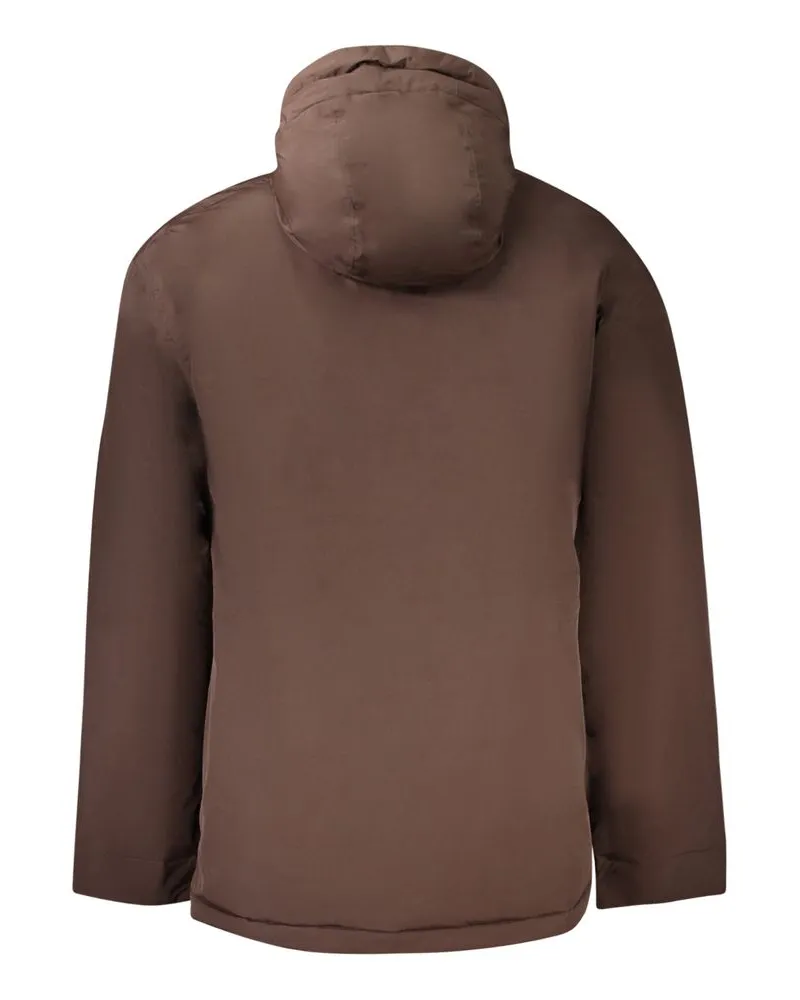 Timberland Hooded Polyamide Jacket — Brown Brown