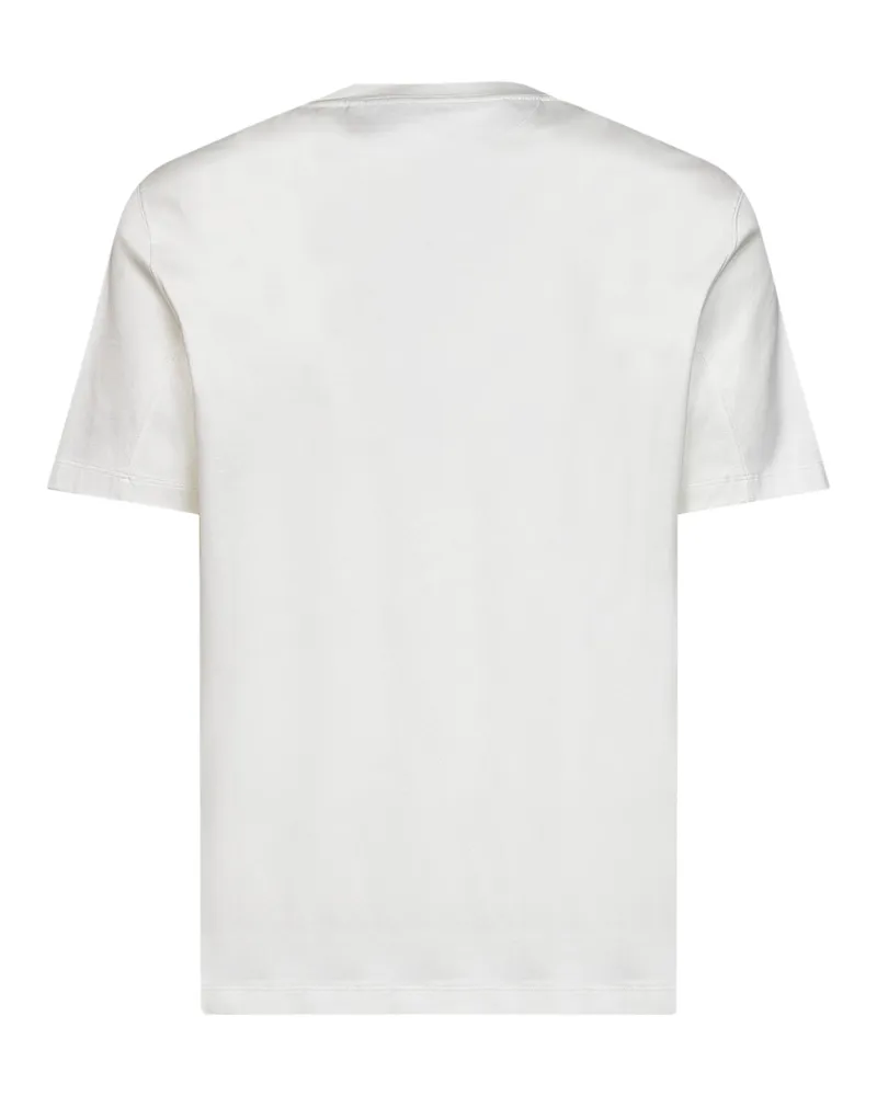Brunello Cucinelli Crewneck Cotton T-Shirt — White White