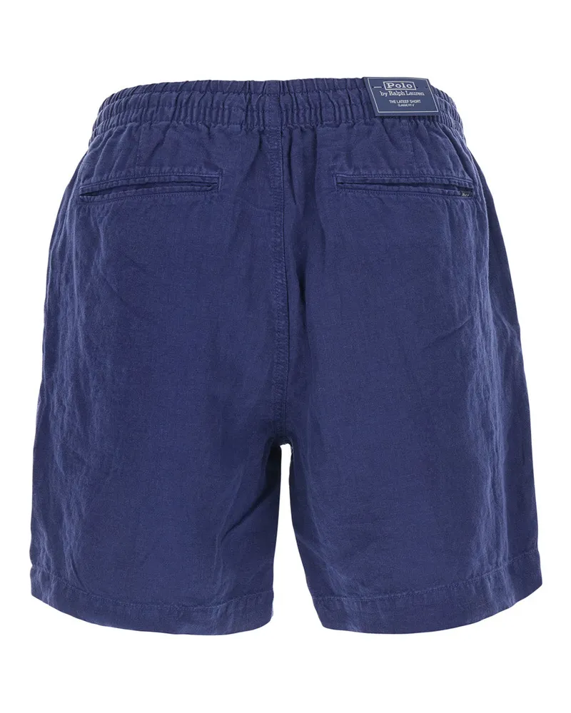 Ralph Lauren Men Bermuda Shorts Blue Linen 