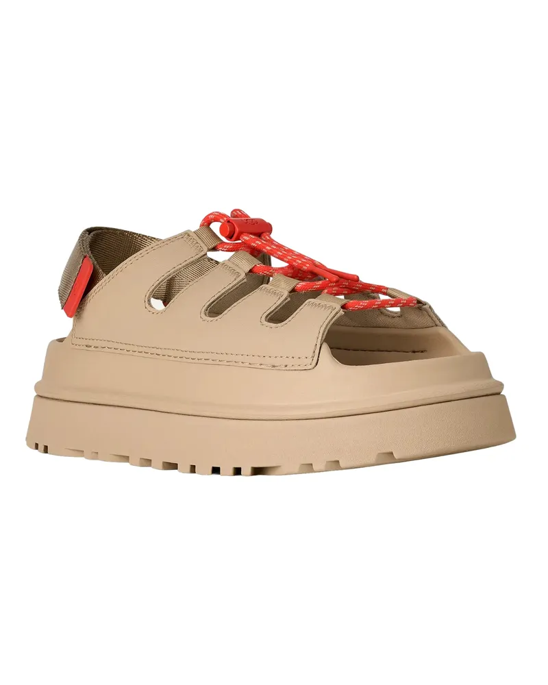 UGG Women's Sandals Goldenglow Toggle Mustard Seed Upper: Leather Slippers Flat Shoes Beige