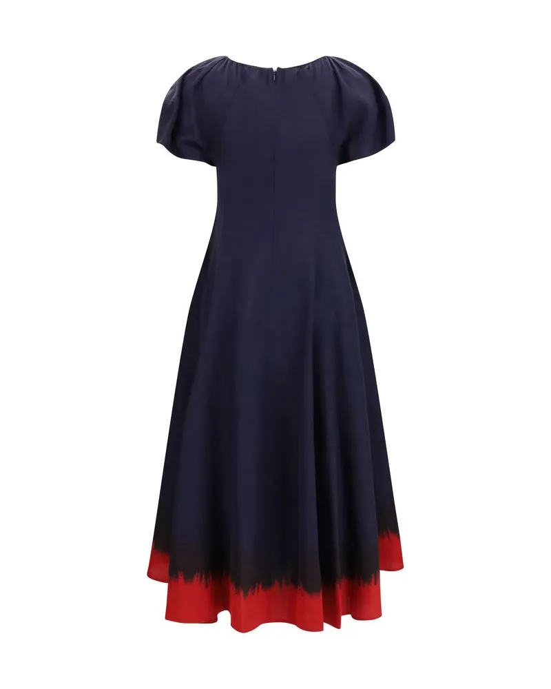 Tory Burch Women's Blue Viscose Casual Dress Navy