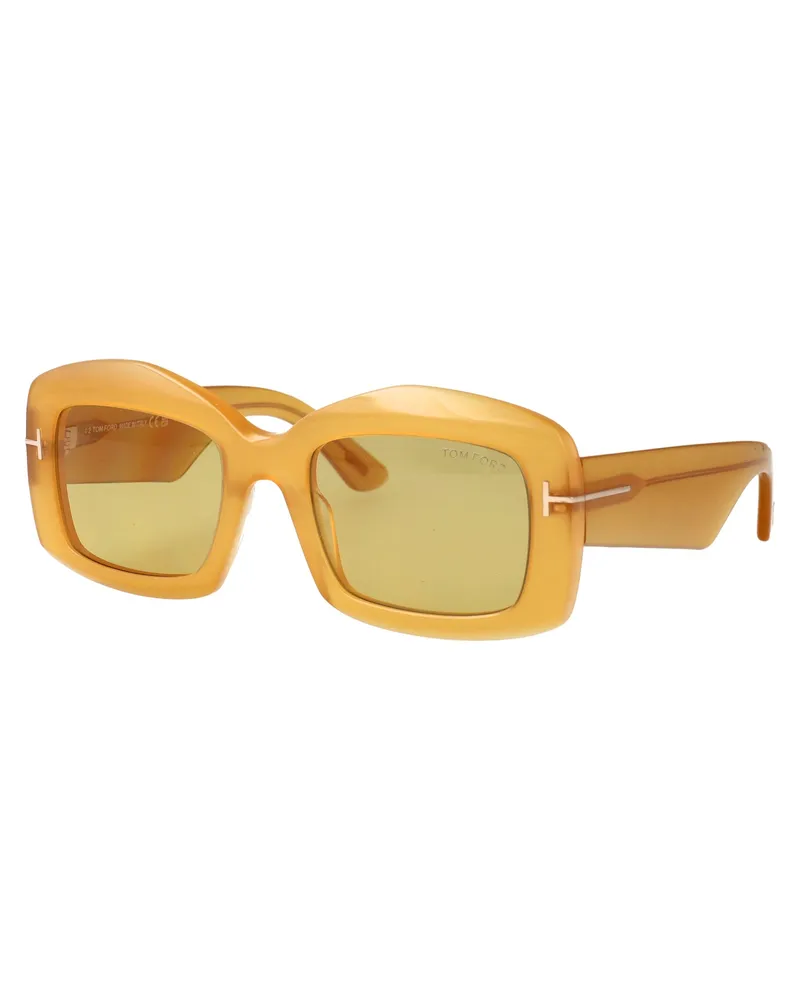 Tom Ford Women's Sunglasses Venetia Yellow Acetate Yellow