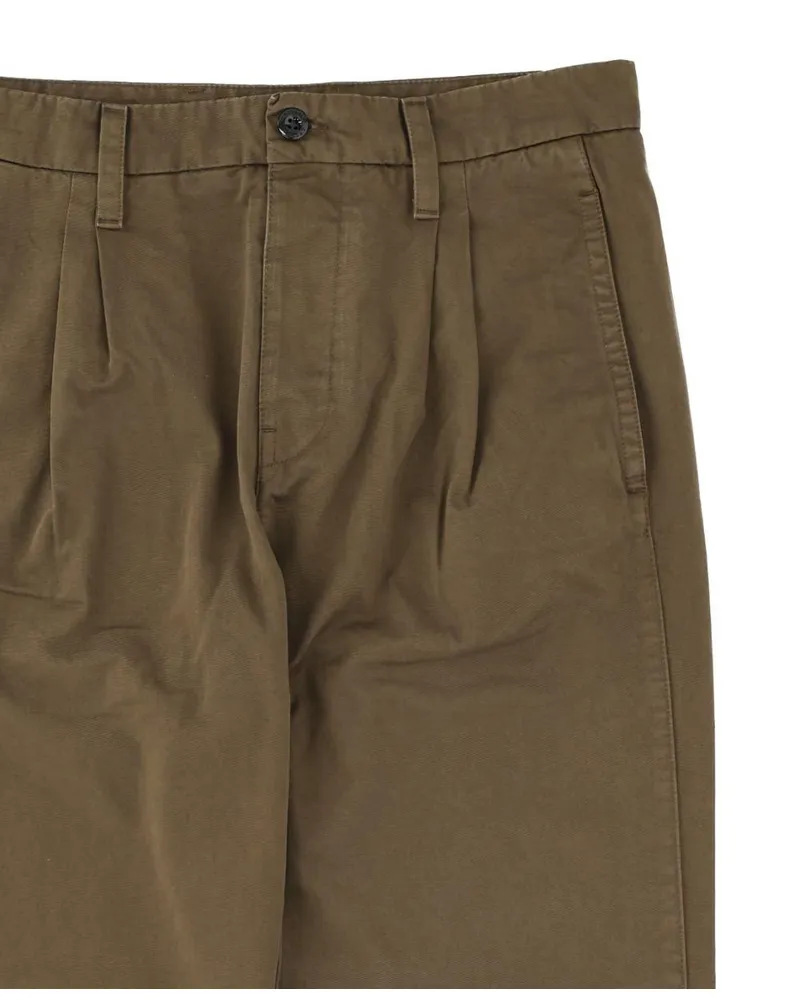 C.P. Company Men's Trousers Olive Green Cotton Green