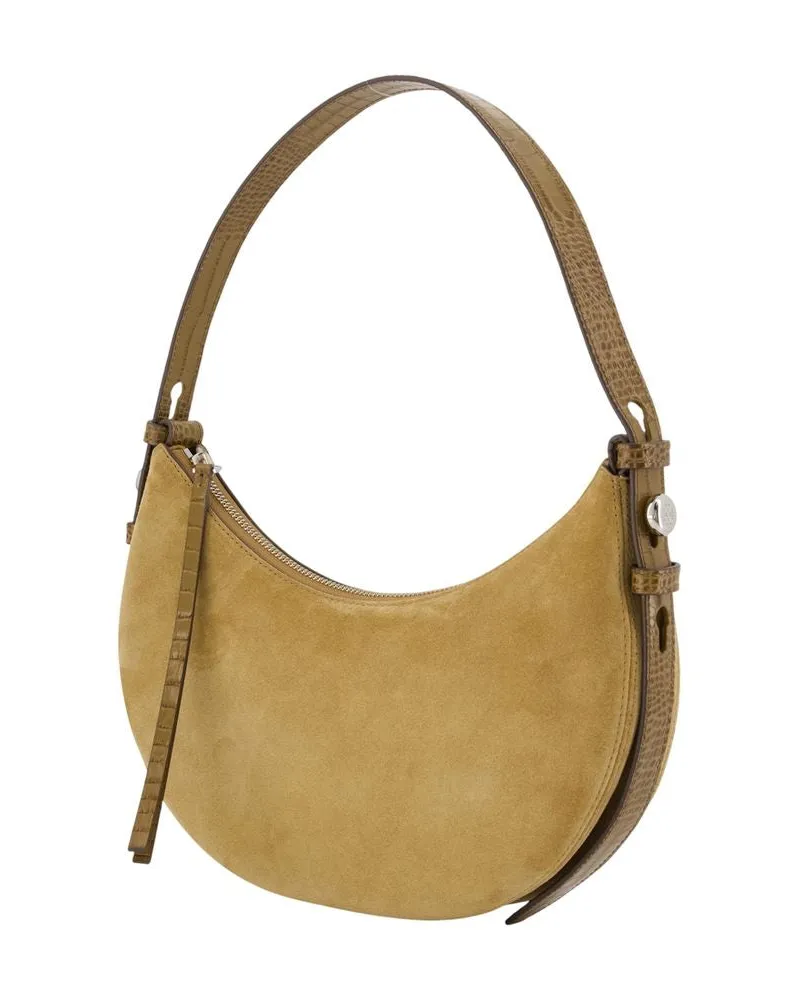 Tory Burch Women's Romy Half Moon Purse -  Leather Beige Calfskin Bags Handbags-Purses Beige
