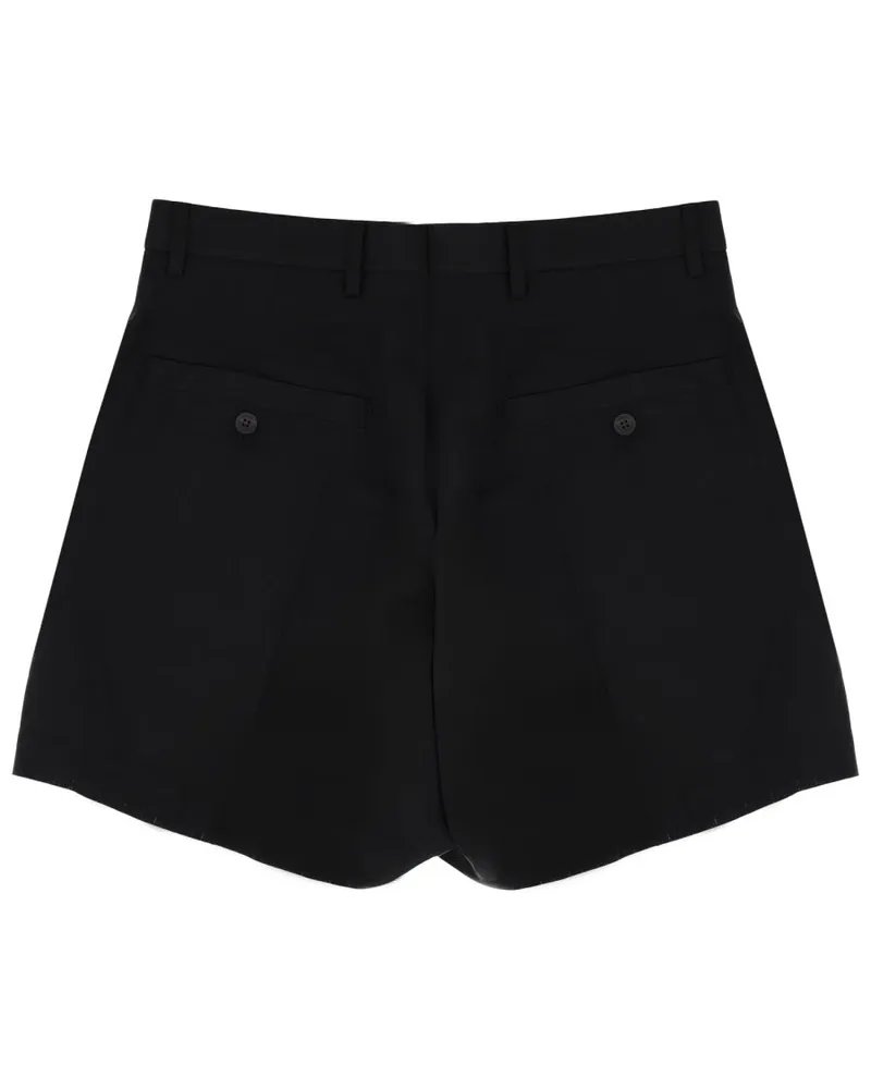 Rick Owens New Wool Shorts — Black Black