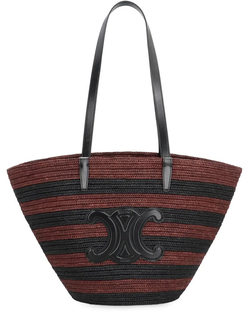 Celine Women's Couffin Classic Tote Bag Raffia Multicolor