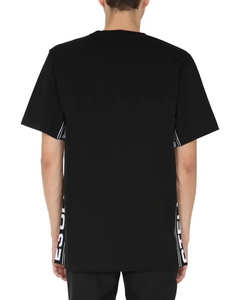 Stella McCartney Round Neck with Side Band T-Shirt — Black Black