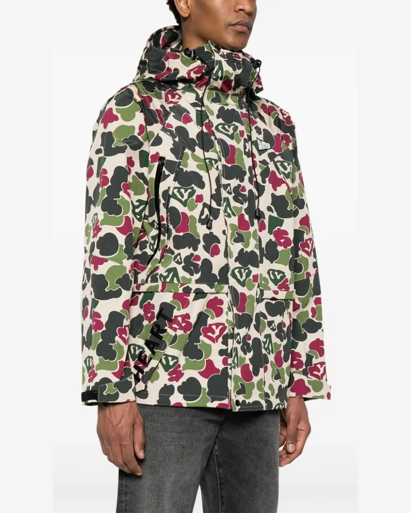 Billionaire Camouflage Print Scuba Jacket — Multicolor Multicolor