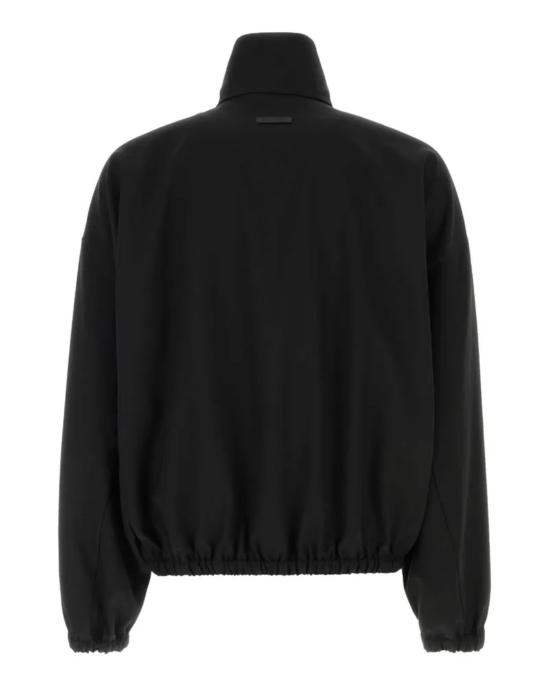 Fear of God Men's Black Twill Jacket Exterior: Virgin Wool Giubbini Black