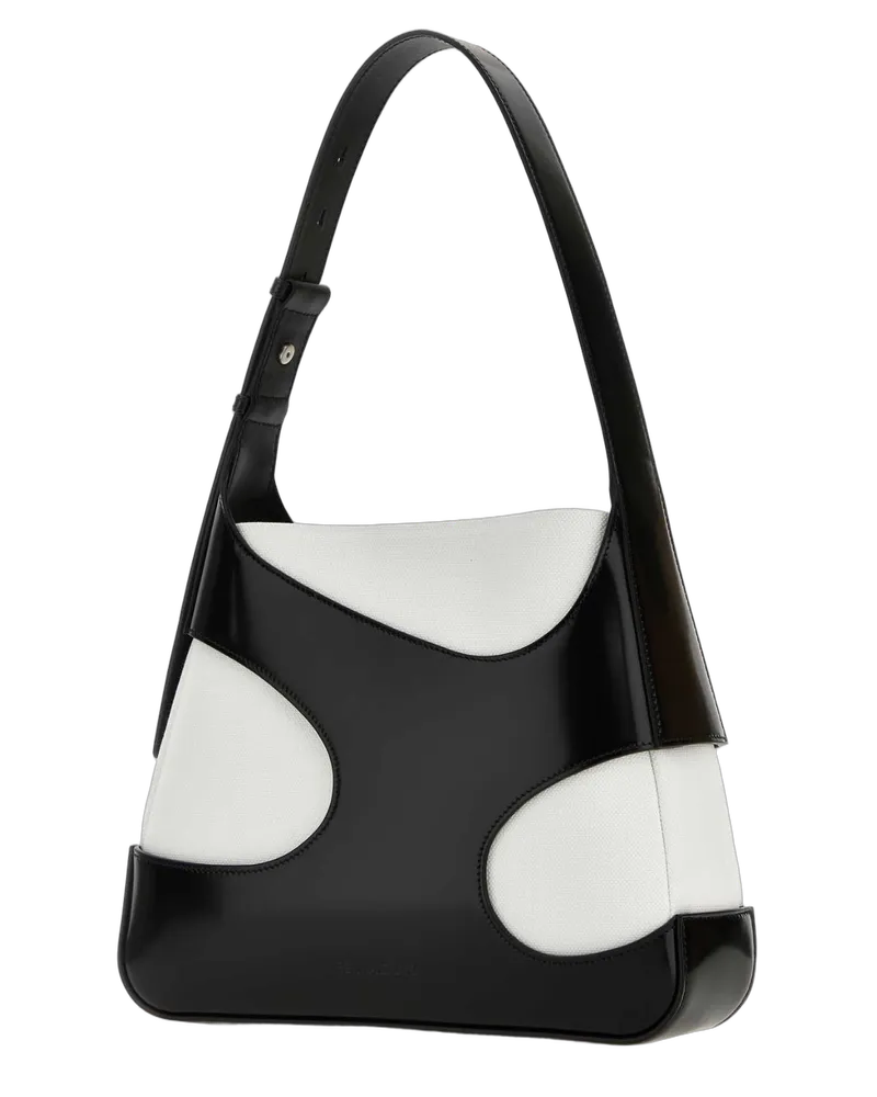 Ferragamo Neroowhite Shoulder Bag — Black Black