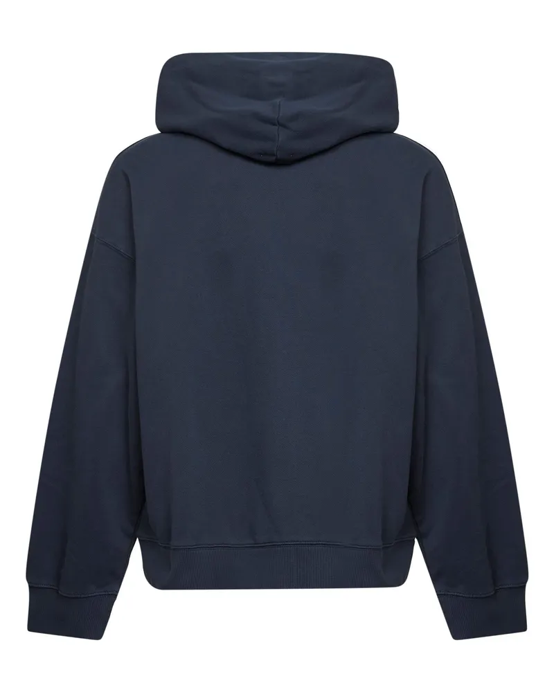 Carhartt WIP Men's Hooded Sweat Jacket Benton Blue Cotton Sweatshirts Sweater Navy