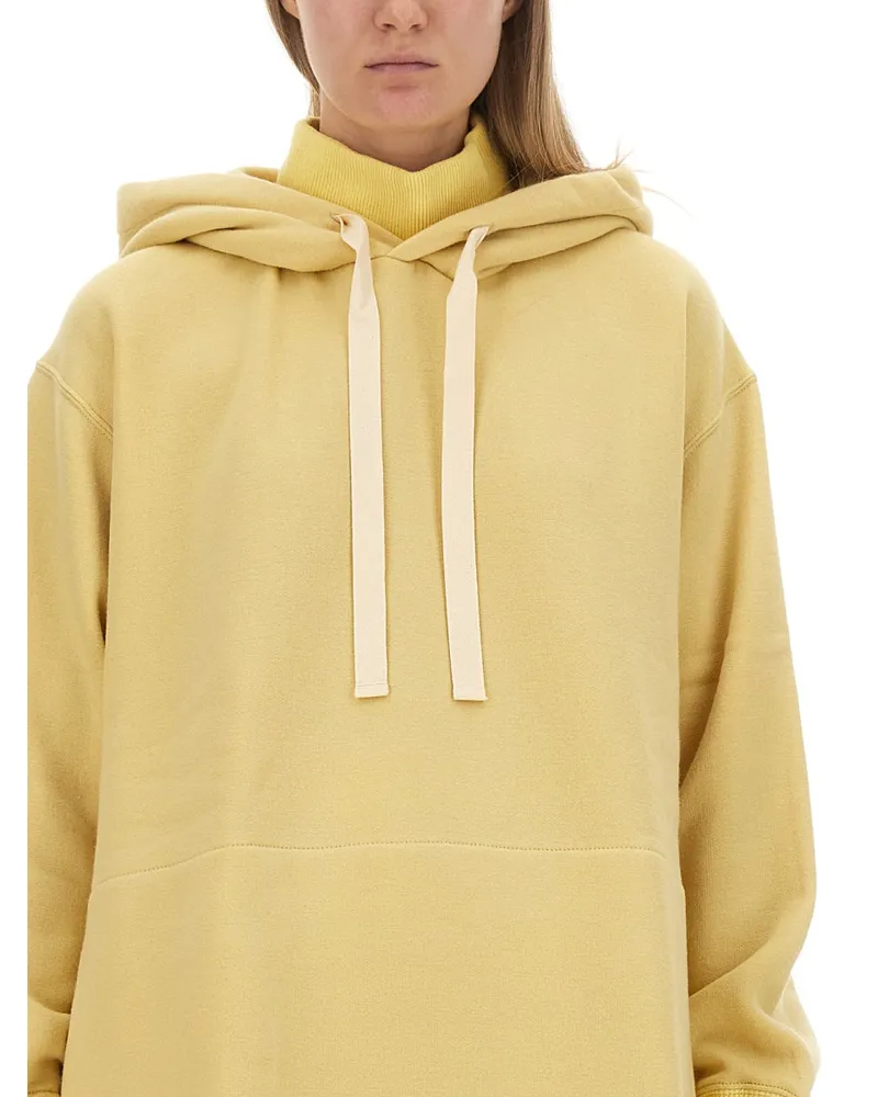 Jil Sander Virgin Wool Hoodie — Yellow Yellow