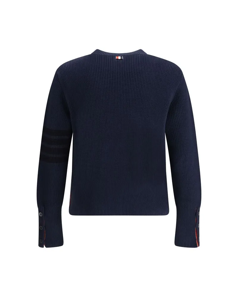 Thom Browne Men's Blue Cotton Sweatshirt Clothing Navy