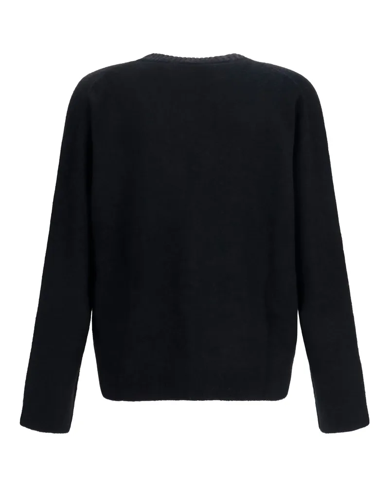 REPRESENT Men's Buttoned V-Neck Cardigan Black Sweater Black