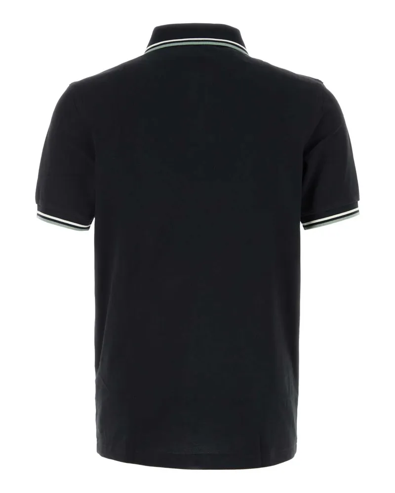 Fred Perry Men Navy Blue Piquet Polo Shirt Nvyecruslvrblu Exterior: Cotton T-shirts And Polos Navy