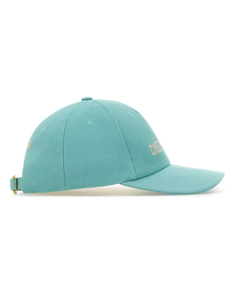 Valentino Garavani Men's Light Blue Cotton Baseball Cap Piscinaburro Cappelli Hat Blue