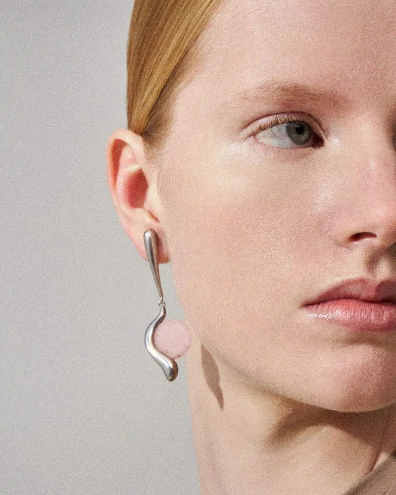 PANCONESI Ascolto Aura Earrings — Pink Pink