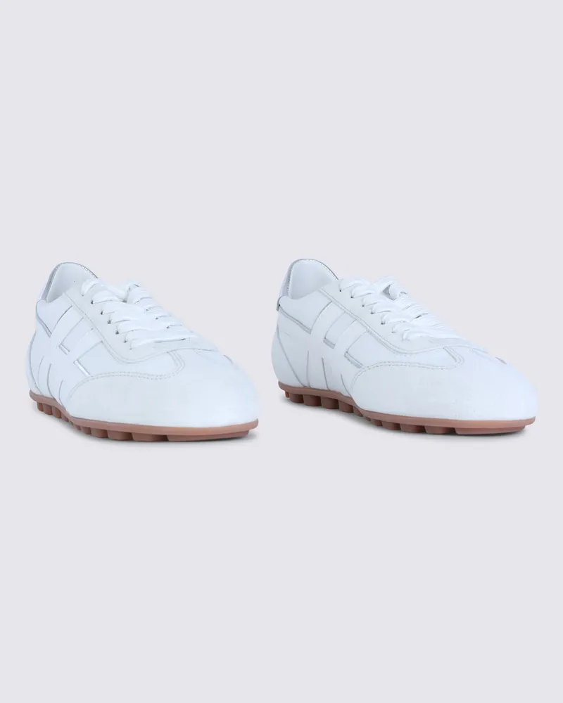 Hogan Women's Sneakers Bianco-Argento _cover Tex-Le Sole El Bianco/argento Tex/le White
