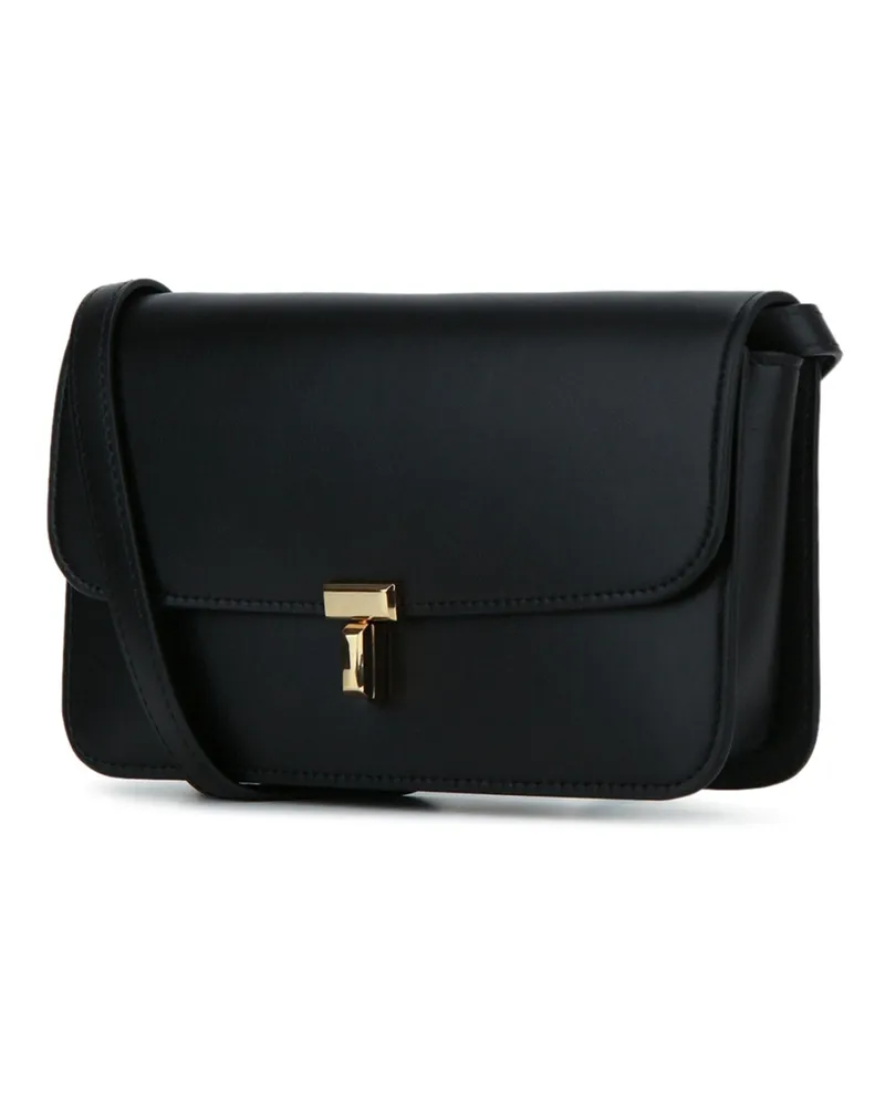 Totême T-Lock Crossbody Bag — Black Black