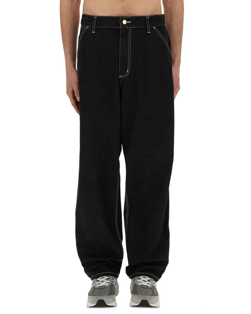 Carhartt WIP Single Knee Cotton Jeans — Black Black
