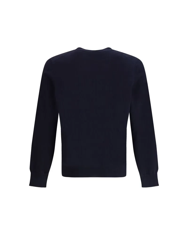 Brunello Cucinelli Men's Blue Cotton Sweatshirt Clothing Navy