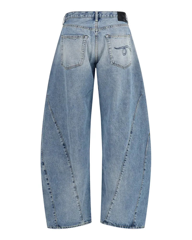 R13 Women's Janine Jeans Wilted Blue Cotton Blue