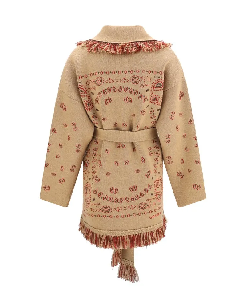 Alanui Icon Cardigan — Brown Brown