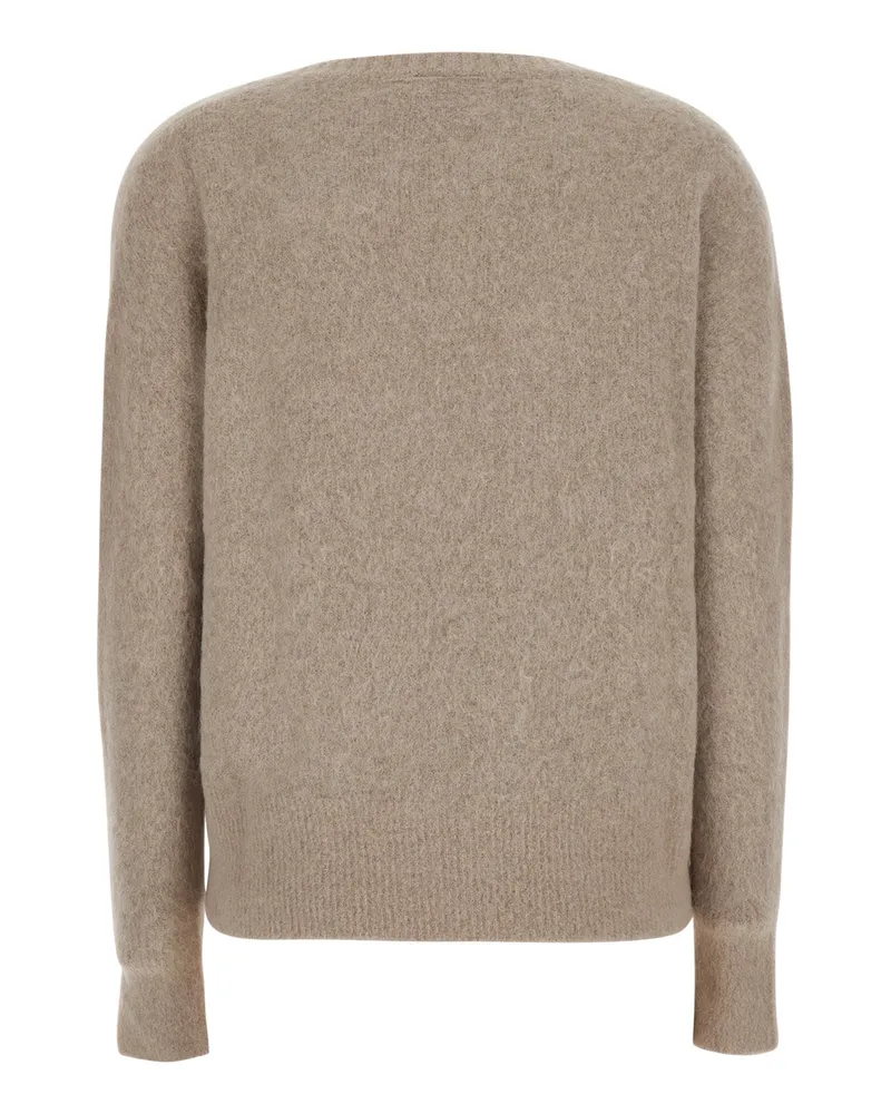 ..,merci V-Neck Sweater — Beige Beige