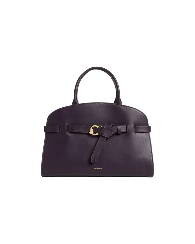 Coccinelle Sabine Leather Top Handle Bag — Purple Purple