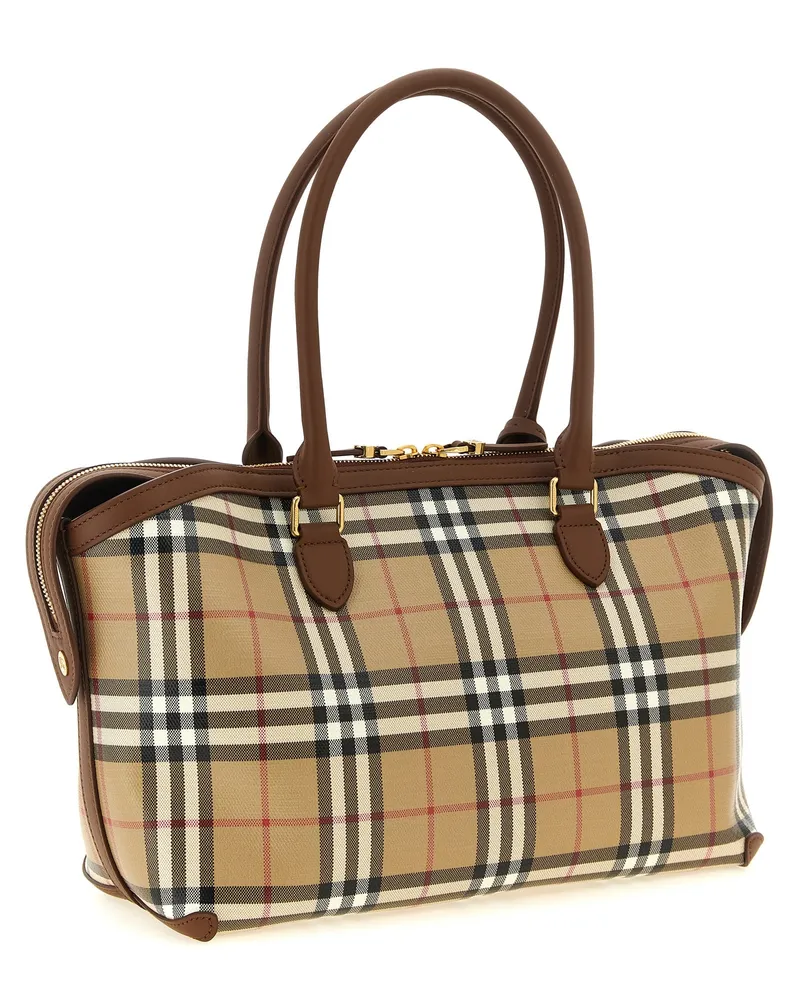 Burberry Women's Beige Cotton Tote Bag Beige