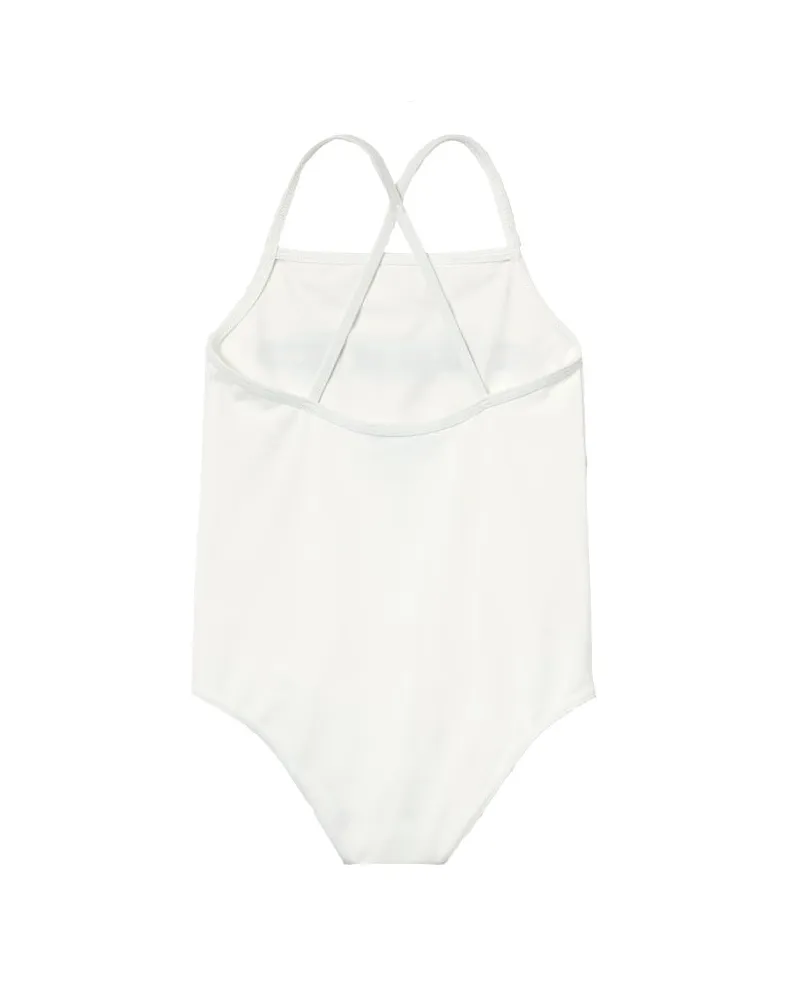 Gucci Body Logo Swim Shorts — White White