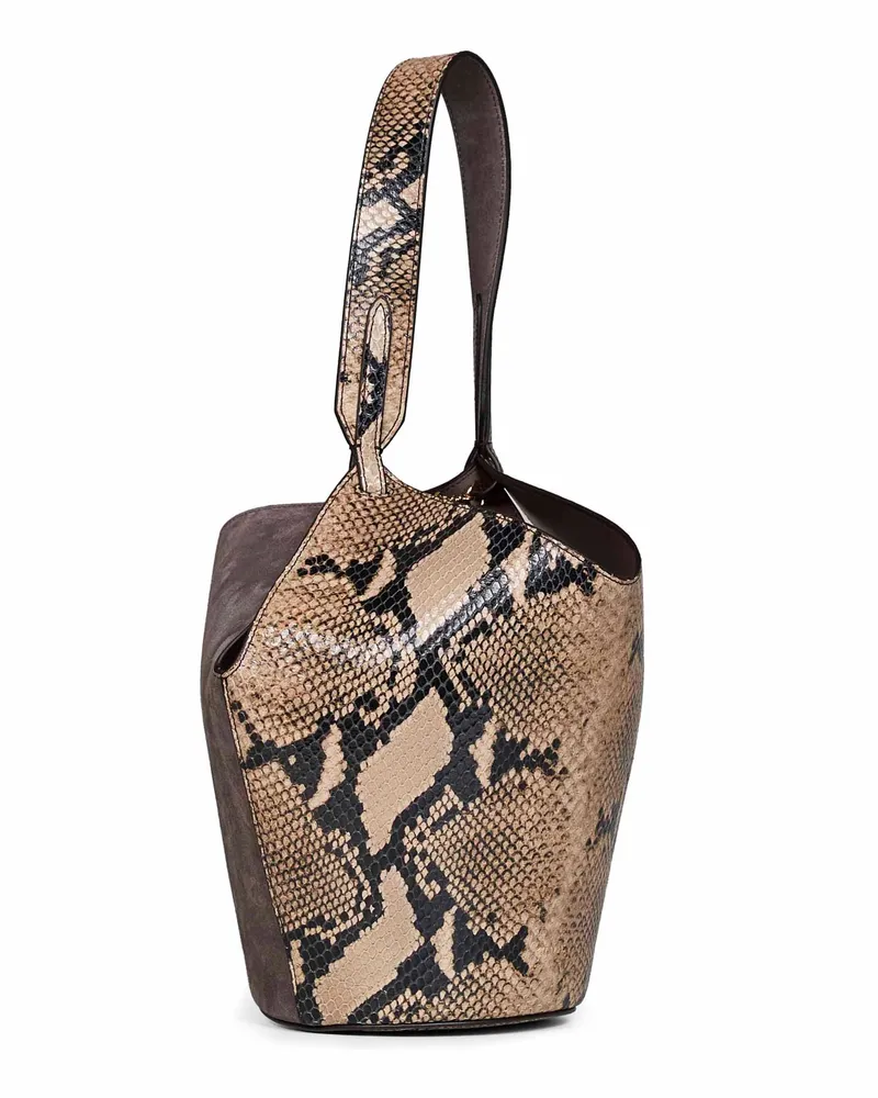 KHAITE Women's Tote Bag Mini Lotus Multicolour Calfskin Shoulder Multicolor