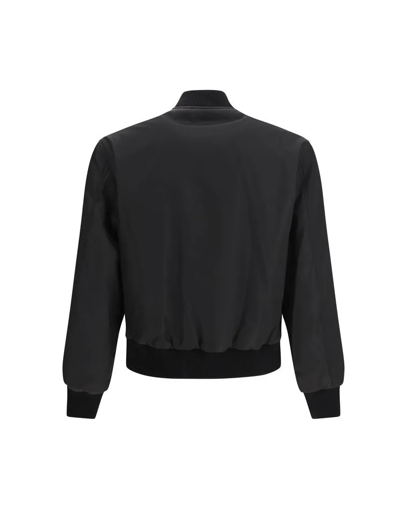 Versace Men's Black Polyamide Jacket Clothing Black