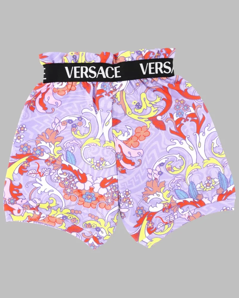 Versace Multicolor Cotton Bermudas — Multicolor Multicolor