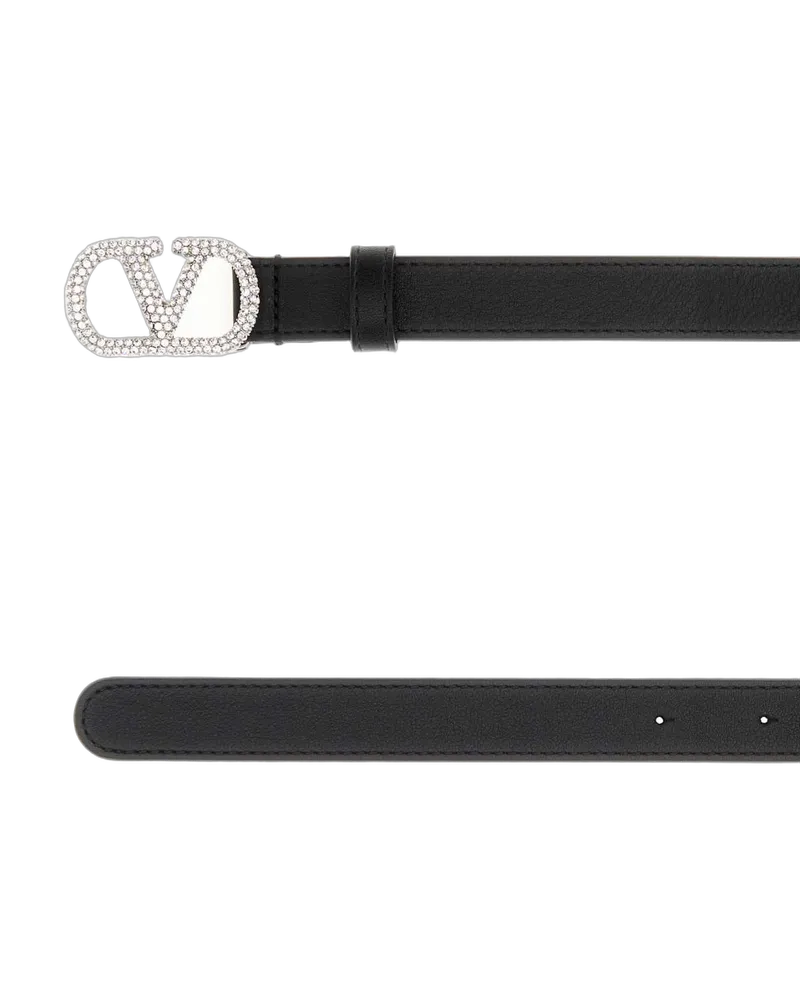Valentino Garavani Nerocrystal Cinture Belt Black